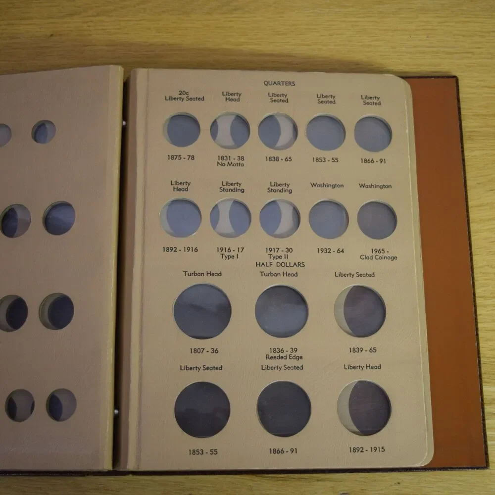 U.S. Major Type Coin Album #7070 - No Coins - 4 Pages Dansco World Coin Library